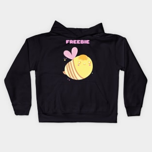 Bees Freebie Free Bee Gift for Bee Lovers Kids Hoodie